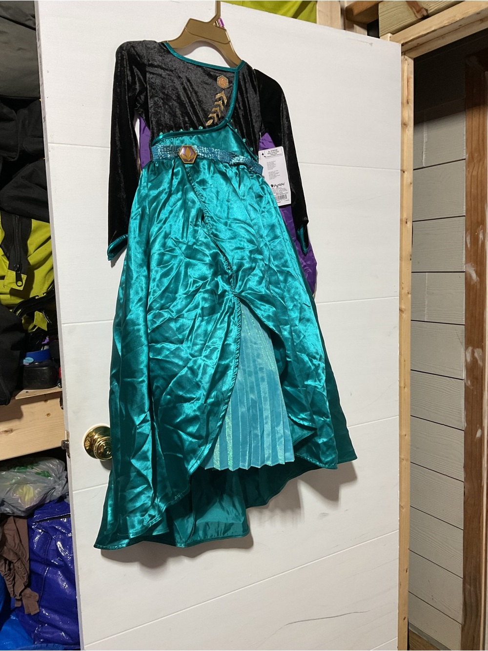 Disney Teal and Black Satin Princess Costume Dress